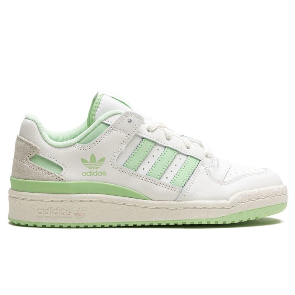 Adidas Women Forum Low CL 'White Green Spark' size 6 NWOB